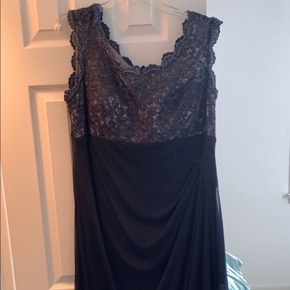 Navy evening long dress/ gown